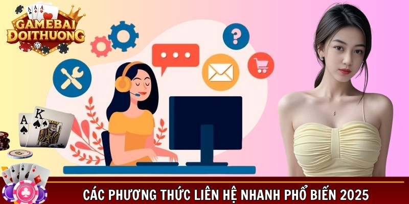 Các phương thức liên hệ nhanh phổ biến 2025